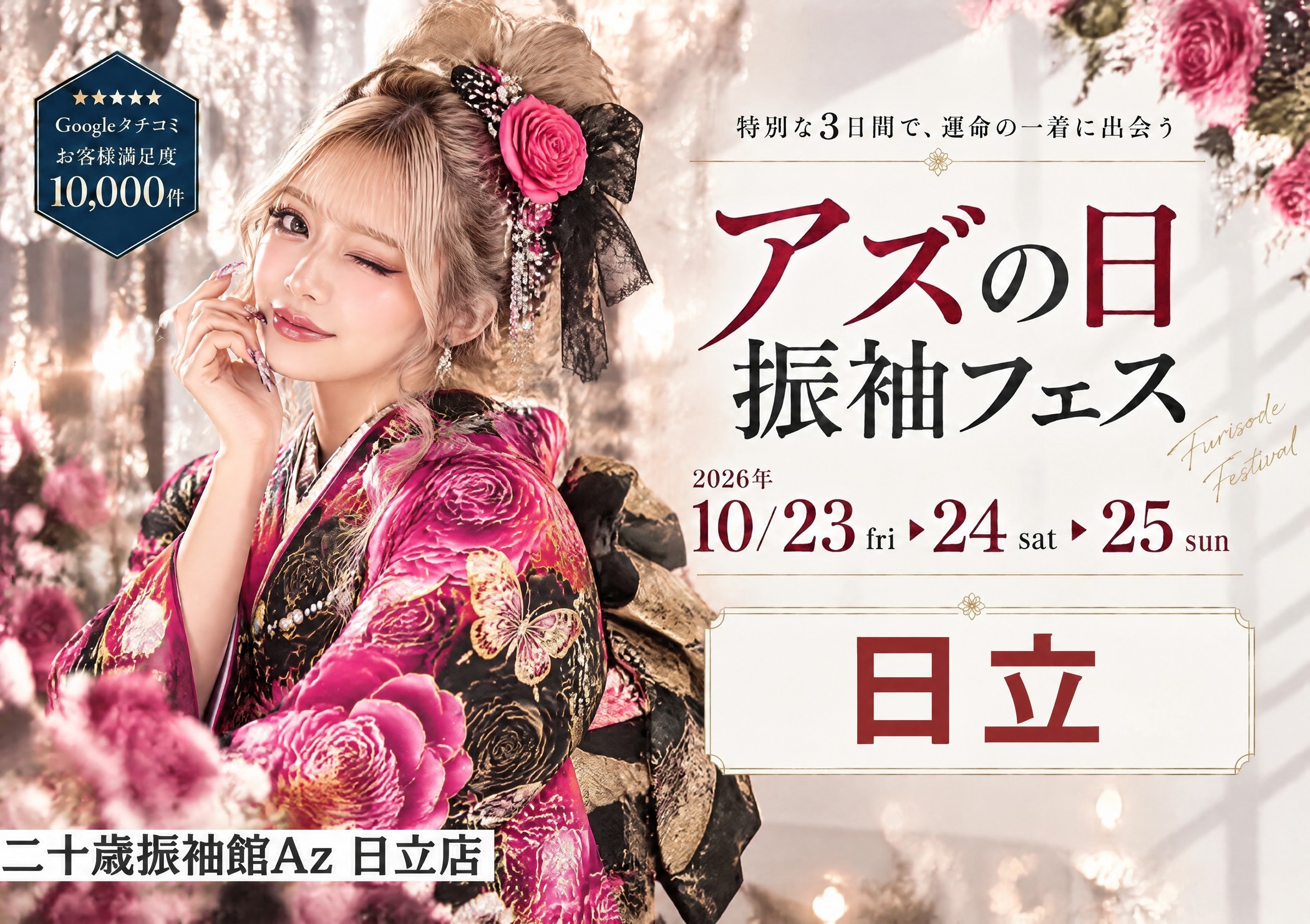 アズの日 振袖フェス 二十歳振袖館Az 日立店