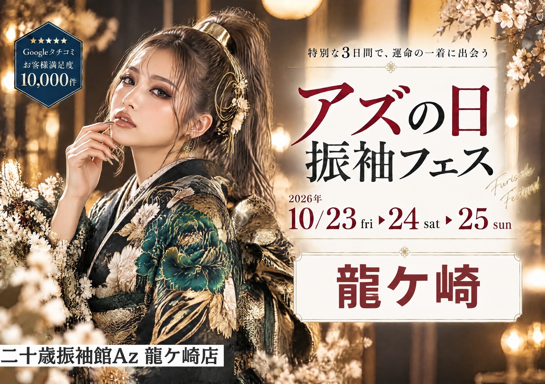 アズの日 振袖フェス 二十歳振袖館Az 龍ケ崎店