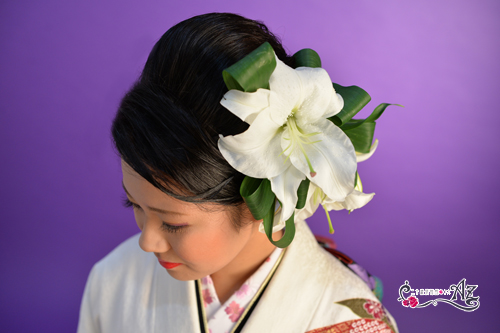 生花の髪飾りをご紹介 二十歳振袖az水戸のブログ