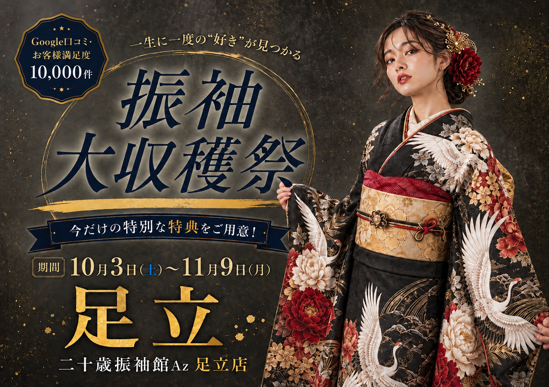 振袖大収穫祭 二十歳振袖館Az 足立店