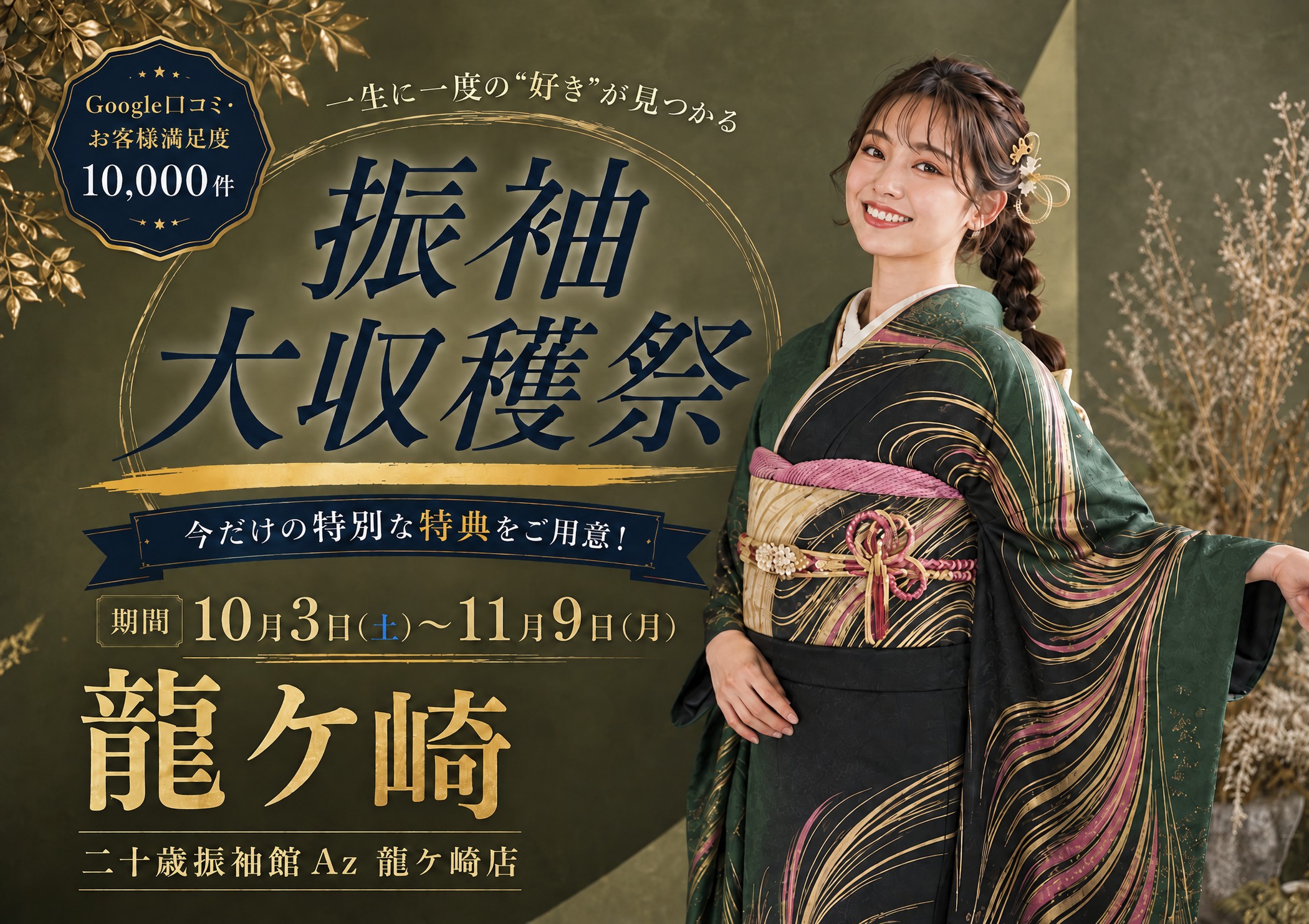振袖大収穫祭 二十歳振袖館Az 龍ケ崎店