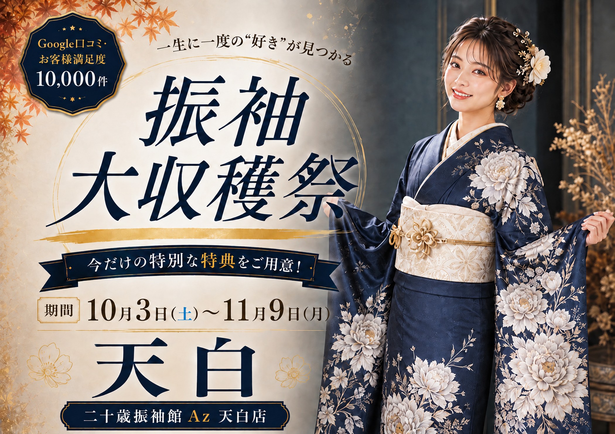 振袖大収穫祭 二十歳振袖館Az 天白店
