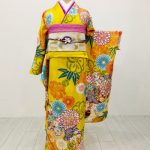 【振袖】黄・菊・笹