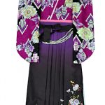 【卒業袴】黒/紫・牡丹
