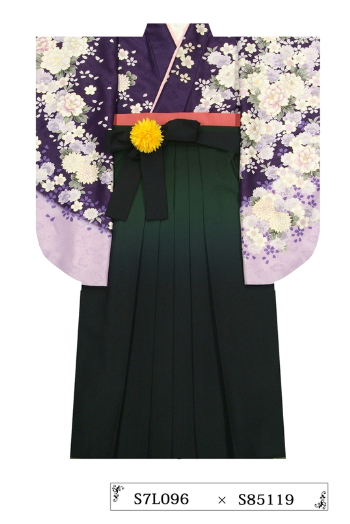 【卒業袴】紫/薄紫・桜花