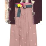 【卒業袴】紫/茶・桜