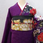 【振袖】紫/黒・しだれ桜
