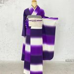 【振袖】紫/ぼかし