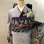 【振袖】ｸﾞﾚｰ/ﾊﾞﾗ