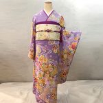 【振袖】紫/桜