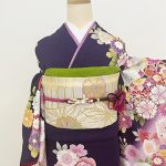 【振袖】紫・牡丹・菊