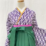 【卒業袴】紫/白・小矢羽