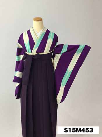 【卒業袴】紫・矢羽