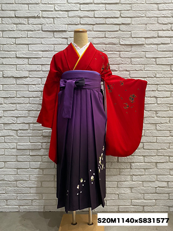【卒業袴】赤/黒・桜
