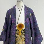 【男性袴】紫・花