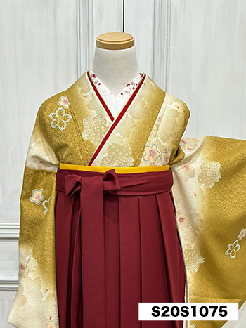 【卒業袴】黄色・桜