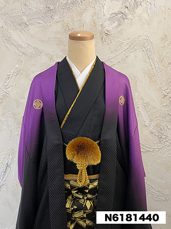 【男性袴】紫/黒/ｸﾞﾗﾃﾞｰｼｮﾝ