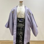 【男性袴】紫・三角