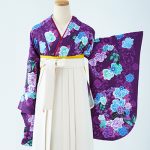 【卒業袴】紫・蝶