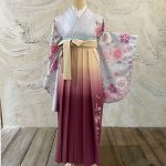 【卒業袴】水色/桜
