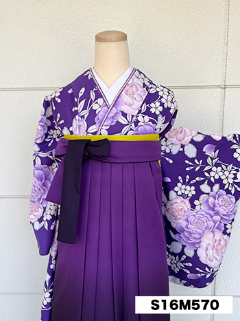 【卒業袴】紫・ﾊﾞﾗ