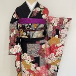 【振袖】黒・桜・牡丹