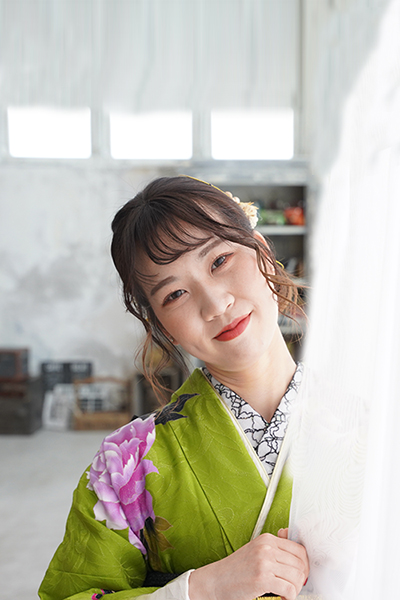 個性派アップスタイル