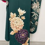 【振袖】緑・万寿菊