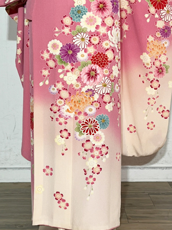 【振袖】ﾋﾟﾝｸ/白・桜