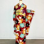 【振袖】赤・梅