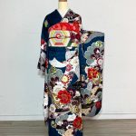 【振袖】青・牡丹