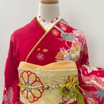 【振袖】赤・松竹梅