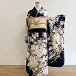 【振袖】紺・牡丹