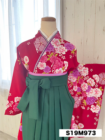 【卒業袴】赤・桜