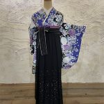 【卒業袴】黒/紫・ﾊﾞﾗ