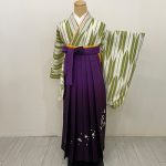 【卒業袴】ﾓｽｸﾞﾘｰﾝ・矢羽