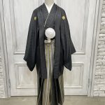 【男性袴】黒・菊菱