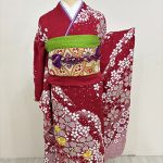 【振袖】赤/白・桜