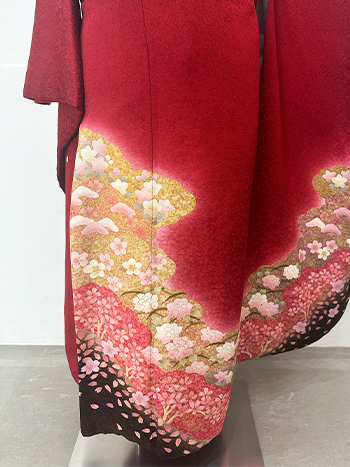 【振袖】赤・桜