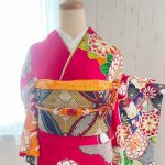 【振袖】ﾋﾟﾝｸ・菊