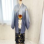 【男性袴】灰色・菊菱