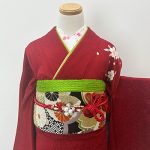 【振袖】赤・桜
