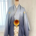 【男性袴】灰色・菊菱
