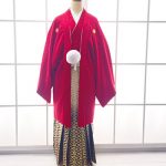 【男性袴】赤・菊菱