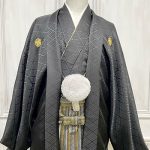 【男性袴】黒・菊菱