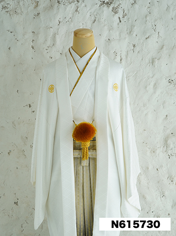 【男性袴】白・無地