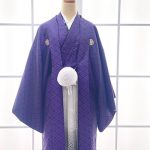 【男性袴】紫・菊菱