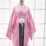 【男性袴】ﾋﾟﾝｸ・菊菱