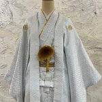 【男性袴】ｼﾙﾊﾞｰ・花菱