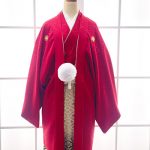【男性袴】赤・菊菱